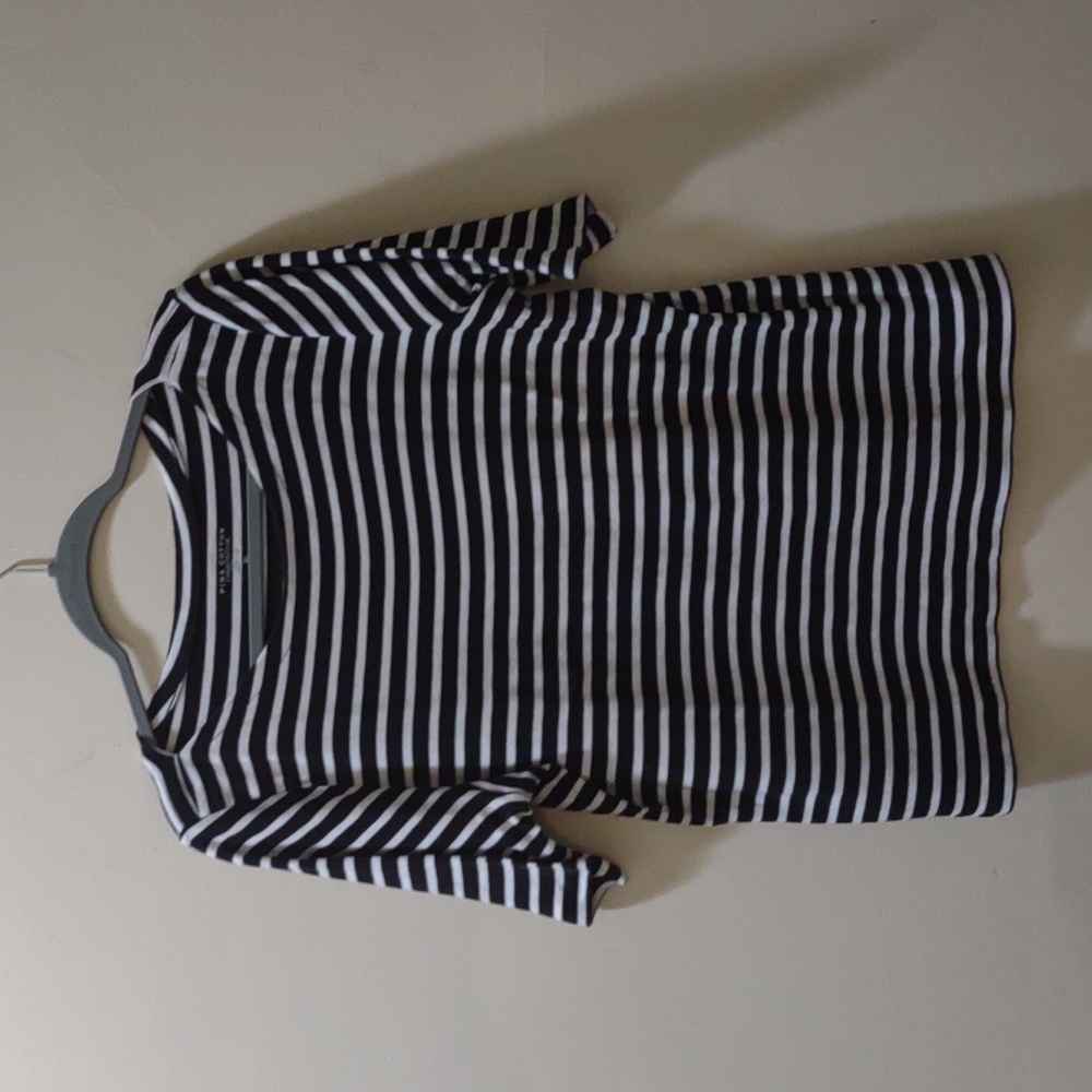 Pima Cotton Charter Club Strip T-shirt Short Sleeves